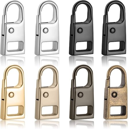 16 stykker glidelås trekk utskifting metall glidelås reparasjonsglider