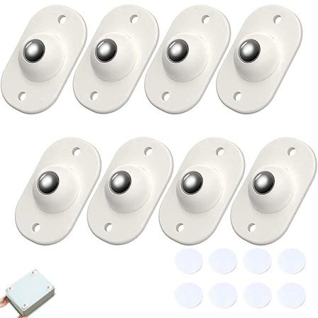 8 stk. Selvklæbende Drejelige Hjul, Universal 360° Rotationstransf