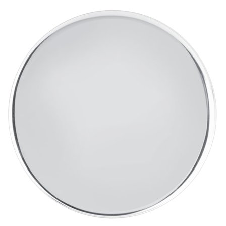 28 cm Rund Bricka i Rostfritt Stål Fruktsnacks Förvaringshållare Serveringsbricka Stor Rund Silver