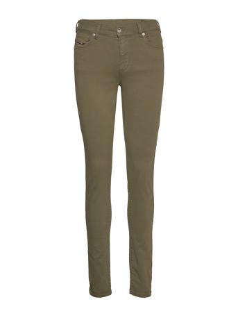 D-Roisin Trousers Skinny Farkut Vihreä Diesel Women