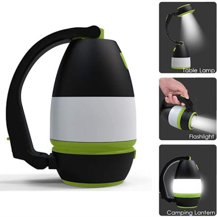 Multifunksjonell LED USB-oppladbar campinglys/lampe utendørs