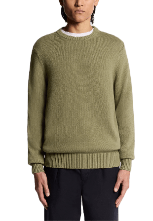 Lyle & Scott Military Crew Neck Jumper Tröjor Herr Grön M