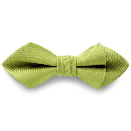 Sea Green Pre-Tied Grosgrain Diamond Tip Bow Tie for Men - Pre-tied bow ties