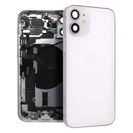 iPhone 12 Mini Baksida med Komplett Ram - Vit