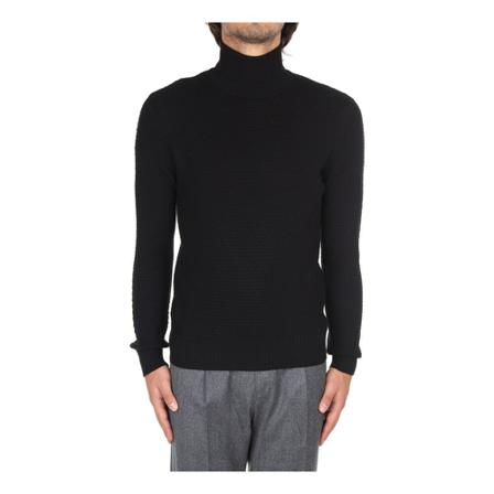 Tagliatore Turtlenecks svart, Herr Stickade tröjor, Herr, Storlek: L
