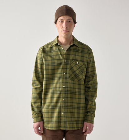 Haglöfs Virke Flannel Shirt Men Seaweed Green/Olive Green - L