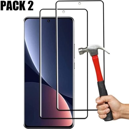 Lot-2 härdat glas för Xiaomi 12 Pro High Definition skärmskydd