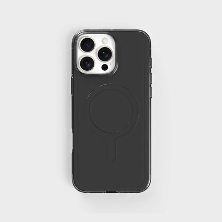 Obsidian Black Tinted Clear Phone Case, Fully Circular, iPhone 16 Pro Max