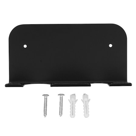 Kaffe Bunnløs Håndtaksøre Brakett Plassbesparende Universell Portafilter Håndtaksholder med Lim for Kaffemaskin Svart