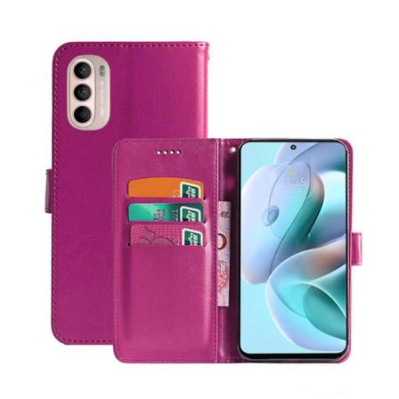 Mobilplånbok 3-kort Motorola Moto G41 Rosa