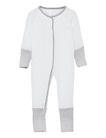 Romper With Footing Langærmet Body Grå Schiesser