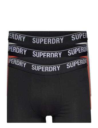 Trunk Multi Triple Pack Boxerkalsonger Svart Superdry