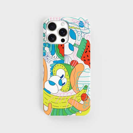 Mike Perry Wassermelonen-Design auf pflanzenbasierter Handyhülle, iPhone 16 Pro Max
