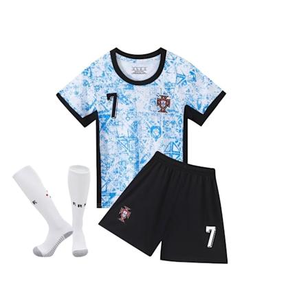 24-25 Portugal Away 7 Ronaldo Fodbold Uniform Børns Trøje 14-30 Yards 2XL