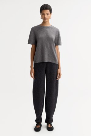 Soft Goat - Oversized t-shirt - Women cashmere sweater - M - Grey