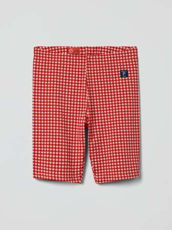Polarn O. Pyret - Checked cycling shorts - 104 - Childrenswear - red