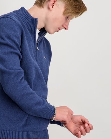 GANT CASUAL COTTON HALF ZIP Blå Genser Gutt - Kids Brand Store
