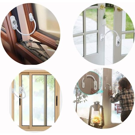 *2 stk. Vindue Dør Begrænser Børnesikring Lås Baby Børn Wire Saf*