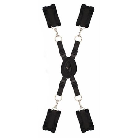 Sängbegränsning - DREAM TOYS - Bondage Dream Toys - Svart - Justerbar - Bekväm