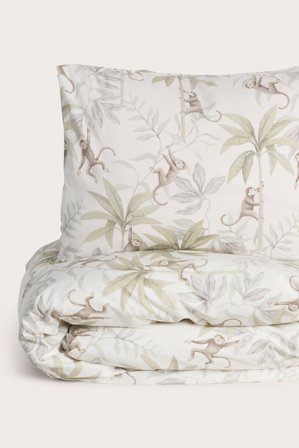 Newbie | Zestaw pościeli dżungla 140x200 Offwhite ONE SIZE | Offwhite