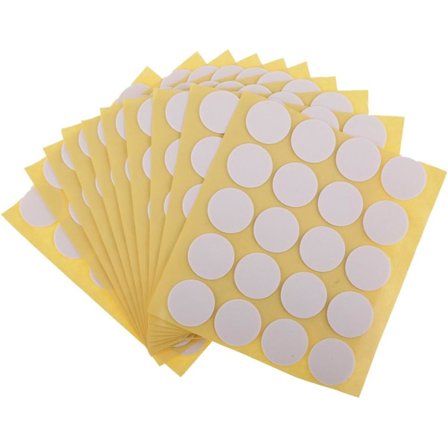 Ljusvekesdekaler, tillverkade av värmebeständigt lim som fäster stadigt i varmt vax för ljustillverkning (10 ark/ 200 stycken)