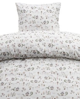 Sengetøj Fingall Svampemotiv 2-delt Off-white