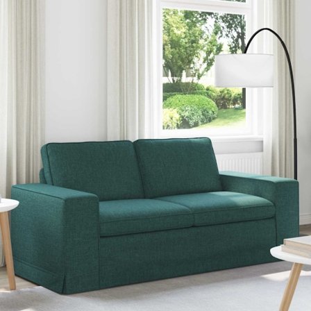 Soffa 140cm Mörkgrön Metall