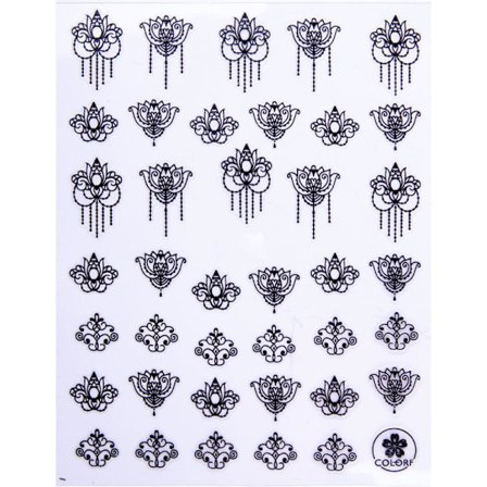 Vattendekaler - CB-174 Svart - För naglar