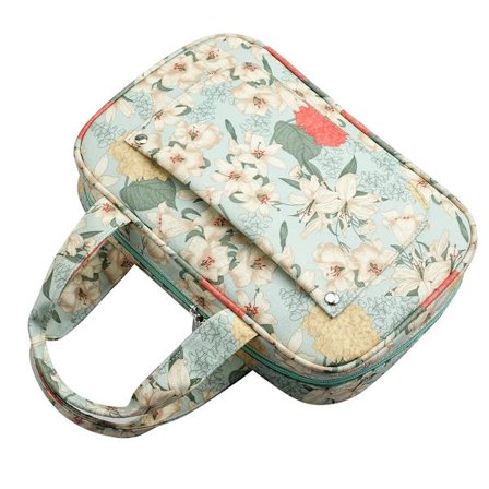 Empty Crochet Hook Bag Portable Travel Idyllic Style Storage Cases Organizer Empty Zipper Bag Knitting Needles Case Sewing Tool