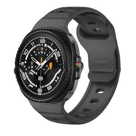 22mm Silikone Urrem til Kompatibel med Samsung Watch 8/Classic - Komfortabel og Stilfuld Black