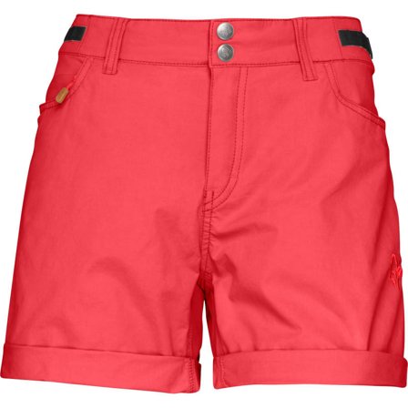Norrøna Women's Svalbard Light Cotton Shorts Women hiking shorts Red S