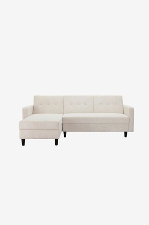 Dorel Home - Hjørnesofa med opbevaring Hartford Ii - Hvid - 3-pers. sofaer - Fra Homeroom