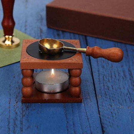 Retro Vaxförseglingssmältugn Träugnsvärmare