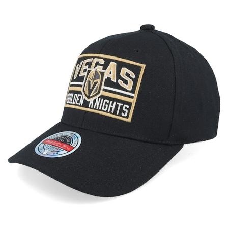 Mitchell & Ness - NHL Zwart adjustable Cap - Vegas Golden Knights Horizon Patch Classic Red Black Adjustable @ Hatstore