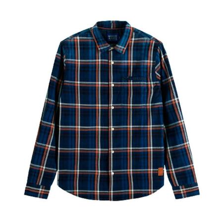 Scotch & Soda, Casual Shirts Blauw, Heren, Maat:S