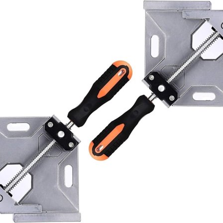 2 kappaletta suorakulma 90° puristin, alumiiniseos 90 asteen kulmapuristin KLB