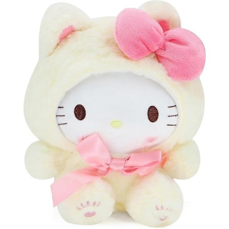 Kawaii Plyschdocka 25 cm Tecknad Fylld Mjuk Leksak, Härliga Gosedjur för Barn Flickor Fans, Present till Barn Födelsedag Jul (Katt Serie D)