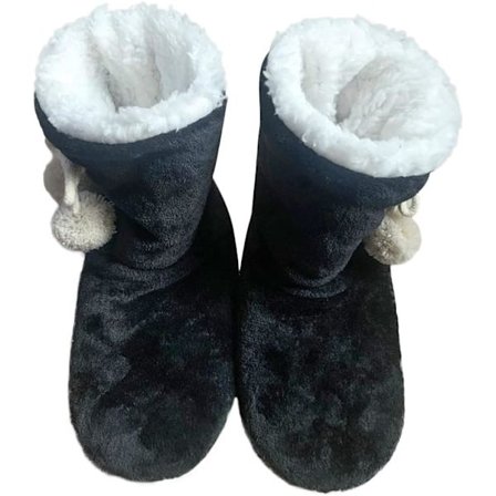 Høye Tøfler Varme Dametoffler Vinterstøvler Plush