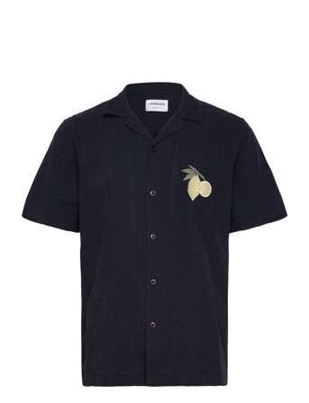 Lindbergh | Structure Seersucker S/S | L