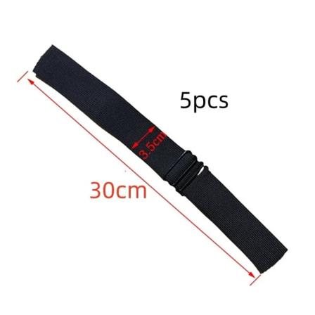 5st Peruk Fast Material Elastiskt band SVART 3,5CM 3,5CM black 3.5cm-3.5cm