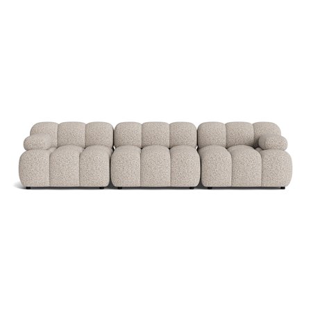 Puffy 3 personers sofa - Puente Lys Greige - 285x95x64 - Sofa, 3 personers sofa