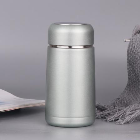 350ML Mini söpö kahvikuppi tyhjiötermospullo ruostumaton teräs green