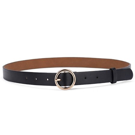 Belte med rundt spenne