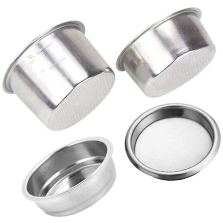 4 st 51 mm kaffefilterersättningsfilterkorg för kaffefilterhållare botten för kaffemaskindel