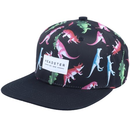 Headster - Black snapback Czapka Z Daszkiem - Kids Dino Black Snapback @ Hatstore