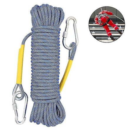 Staattinen kiipeilyköysi lisävaruste köysi varuste pako köysi (10m)