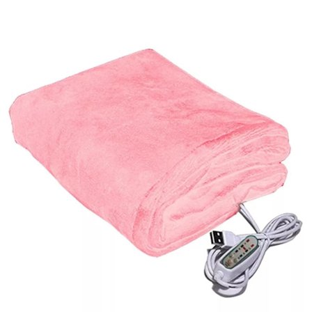 USB Elektrisk Varmetæppe Bærbart Plys Tæppe Slå-om Bærbar Varmt Sjal USB Opladning LGL
