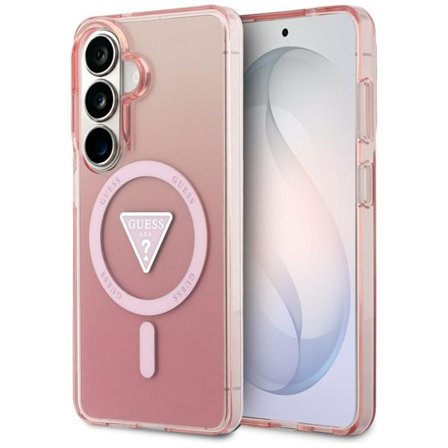Guess IML Gradient Triangle MagSafe-etui til Samsung Galaxy S26 - Pink