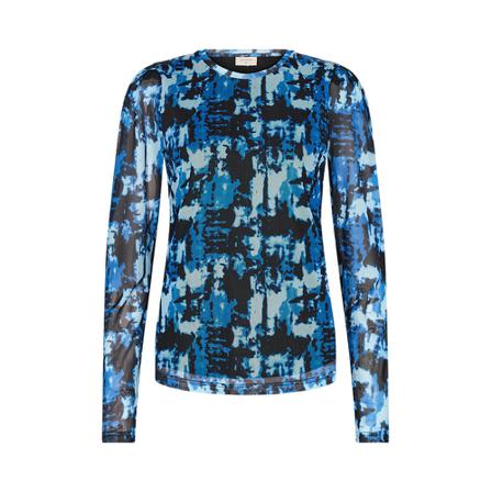 Freequent, meshka blouse Blauw, Dames, Maat:L,polyester