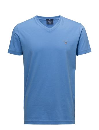 Original Slim V-Neck T-Shirt T-shirts Short-sleeved Blå GANT